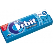 Wrigleys Orbit Peppermint žvýkačky bez cukru dražé 10 kusů 14 g