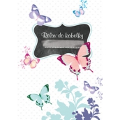Ditipo Relax do kabelky Motýl zápisník 15 x 10,5 cm