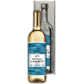 Bohemia Gifts Chardonnay Rybářské víno Petrův zdar bílé dárkové víno 750 ml