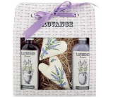 Bohemia Gifts Lavender La Provence krémový sprchový gel 100 ml + šampon 100 ml + patchwork 2 kusy, kosmetická sada