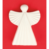 Anděl keramický figurka, vroubkovaný 9 cm