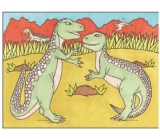 Malování vodou dinosauři č.3 28 x 21 cm