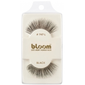 Bloom Natural nalepovací řasy z přírodních vlasů obloučkové černé č. 747L 1 pár