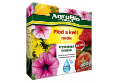 AgroBio Extra Plod a květ krystalické hnojivo 400 g