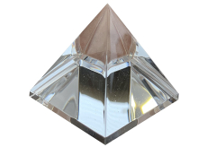 Skleněná pyramida křišťál 40 mm
