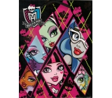 Ditipo Dárková papírová taška 18 x 10 x 22,7 cm Disney Monster Hight černo-růžová