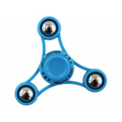 Fidget Spinner Gyro s kuličkami antistresová vychytávka modrý 6,5 x 6,5 cm