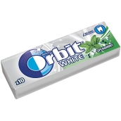Wrigleys Orbit White Spearmint žvýkačky bez cukru dražé 10 kusů 14 g