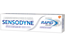 Sensodyne Rapid Whitening Rychlá úleva zubní pasta s fluoridem šetrně bělí citlivé zuby 75 ml