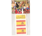 Arch Tetovací obtisky na obličej i tělo Španělsko Espaňa vlajka 2 motivy