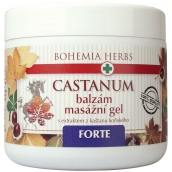 Bohemia Gifts Castanum Extrakt z kaštanu koňského Forte extra silný balzám masážní gel 600 ml