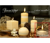Lima Zimní třpyt Vanilka vonná svíčka plovoucí čočka 70 x 30 mm 1 kus