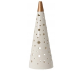 Yankee Candle Magical Christmas svícen keramický na čajovou svíčku stínohra velká 12 x 35 cm