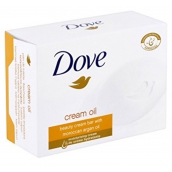 Dove Cream Oil Moroccan Argan Oil krémové toaletní mýdlo s arganovým olejem 4 x 100 g