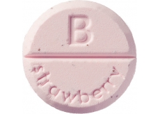 Bomb Cosmetics Jahoda - Strawberry Aromaterapie tableta do sprchy 1 kus