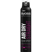 Syoss Air Dry Straight 24 silná fixace uhlazující pěna sprej 200 ml