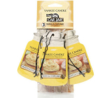 Yankee Candle Vanilla Cupcake - Vanilkový košíček Classic vonná visačka do auta papírová sada 12 g x 3 kusy
