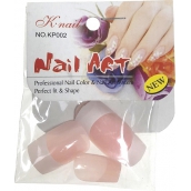 Natural Art Nails umělé nehty rovné francouzská manikúra růžová 10 kusů 806