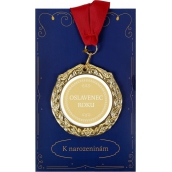 Albi Papírové přání do obálky Přání s medailí - Oslavenec roku W