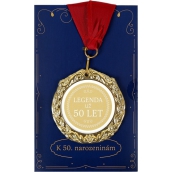 Albi Papírové přání do obálky Přání s medailí - 50 let W