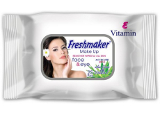 Freshmaker Make Up Aloe Vera & Vitamin E odličovací vlhčené ubrousky na make-up 25 kusů