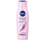 Nivea Hairmilk Natural Shine pečující šampon na unavené vlasy bez lesku 250 ml