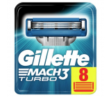 Gillette Mach3 Turbo náhradní hlavice 8 kusů, pro muže