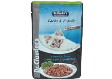 Dr. Clauders Losos a pstruh v želé kompletní krmivo pro kočky kapsička 100 g