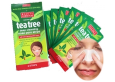 Beauty Formulas Tea Tree pásky na nos 6 kusů