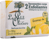 Le Petit Olivier Citron peelingové toaletní mýdlo 2 x 100 g