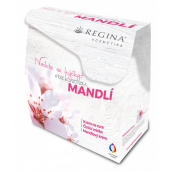 Regina Mandlový olej krém na ruce 60 ml + čisticí mléko 200 ml+ pleťový krém 45 g ,dárková sada