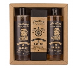 Bohemia Gifts Sailor sprchový gel 250 ml + šampon na vlasy 250 ml + toaletní mýdlo 145 g, kosmetická sada pro muže