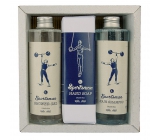 Bohemia Gifts Sportsman sprchový gel 250 ml + šampon na vlasy 250 ml + toaletní mýdlo 145 g, pro muže kosmetická sada