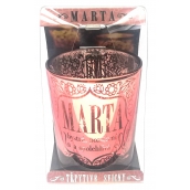 Albi Třpytivý svícen ze skla na čajovou svíčku MARTA, 7 cm