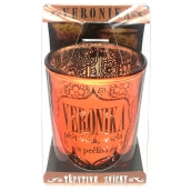 Albi Třpytivý svícen ze skla na čajovou svíčku VERONIKA, 7 cm