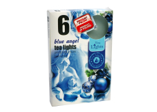 Tea Lights Blue Angel s vůní modrý anděl vonné čajové svíčky 6 kusů
