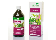 Aromatica Jitrocelový sirup Stevian se sladidlem z rostliny stévie posiluje horní cesty dýchací usnadňuje vykašlávání 210 ml