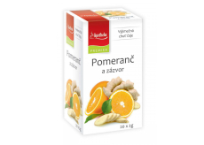 Apotheke Natur Pomeranč a zázvor ovocný čaj napomáhá k trávení, dýchání a duševní pohodě 20 x 2 g