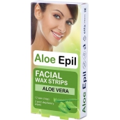 Aloe Epil Facial depilační voskové pásky na obličej 12 + 2 kusů