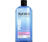 Syoss Pure Smooth výživa a uhlazení vln, micelární šampon pro normální až hrubé vlasy 500 ml