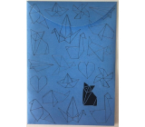 Albi Pouzdro na dokumenty modré Origami A6 - 105 x 148 mm