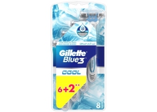 Gillette Blue 3 Cool 3břitý holicí strojek pro muže 8 kusy