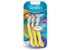 Gillette Venus Simply 3 pohotové holítko s lubrikačním páskem žluté 3 kusy pro ženy