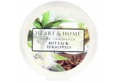 Heart & Home Bílý čaj a eukalyptus Sojový přírodní vonný vosk 27 g