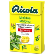 Ricola Zitronenmelisse - Meduňka švýcarské bylinné bonbóny bez cukru s vitamínem C z 13 bylin 40 g