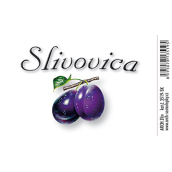 Arch Samolepka Slivovica velká etiketa 8,5 x 5,5 cm SK 1 kus