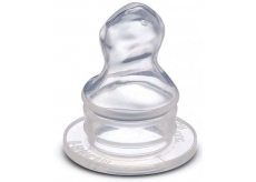 Baby Farlin Dudlík silikonový tvarovaný Mléko (M) pro děti 6-12 měsíců