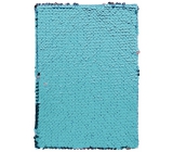 Albi Blok s flitry modro-fialový 15 cm x 21 cm