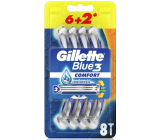 Gillette Blue 3 Comfort 3břitý holicí strojek pro muže 8 kusů