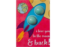 Bomb Cosmetics Láska až na Měsíc - To The Moon & Back Šumivé přání s balistikem 40 g